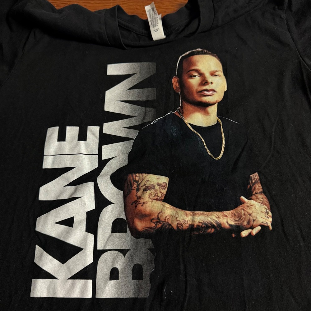 Kane Brown‎ On Tour Concert Graphic T-Shirt Black Mens Large Country Music Tee